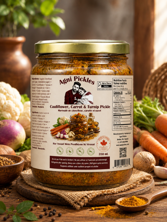 Carrot, Cauliflower & Turnip Pickle — Just how my mom used to make.