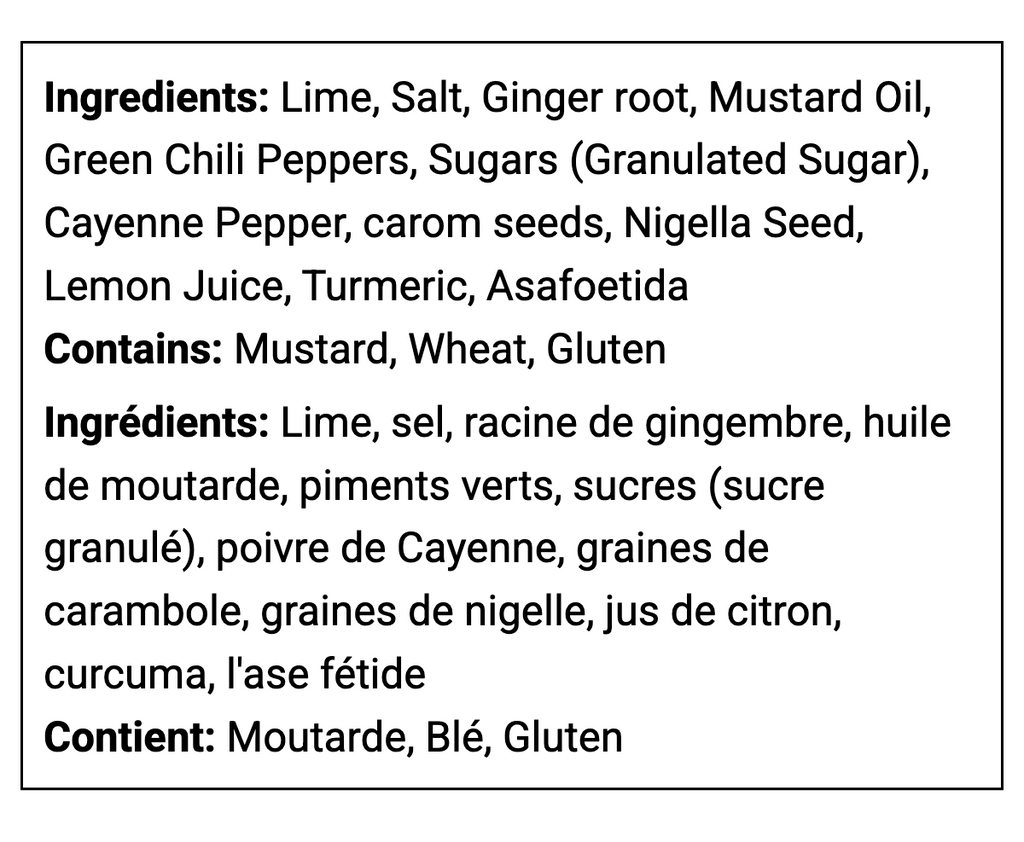 Amritsari Lime & Asafoetida Pickle