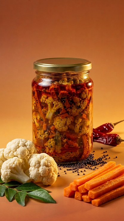 Carrot, Cauliflower & Turnip Pickle — Just how my mom used to make.
