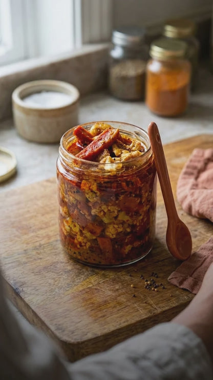 Carrot, Cauliflower & Turnip Pickle — Just how my mom used to make.